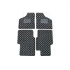 ローバーMINI専用　フロアマット　チェッカー【シルバー×ブラック】(日本製)