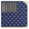 ローバーMINI専用　フロアマット　チェッカー【ブルー×ブラック】(日本製) - 画像 (2)