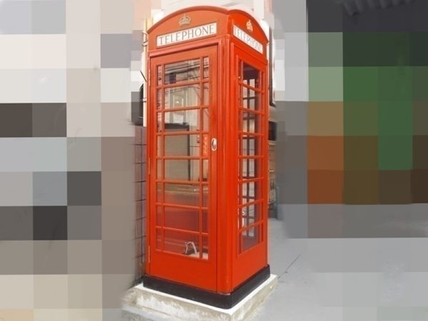 英国 ロンドン 当時物 電話ボックス レストア済み